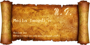 Meila Imogén névjegykártya